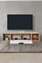 Hanah Home Mesir 3328 Soporte para TV Roble Zafiro y Blanco